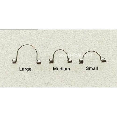 30Pcs 019x025 Large/Medium/Small Orthodont Torque Springs Anterior Rectangular Dental Open Coil Spring Positive Torques