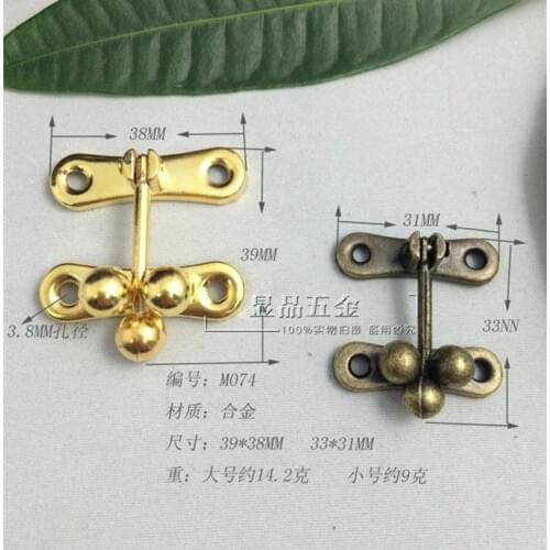 38 * 39 mm Box box buckle Marbles buckle Wooden lock Gift box hasp Decorative buckle wholesale
