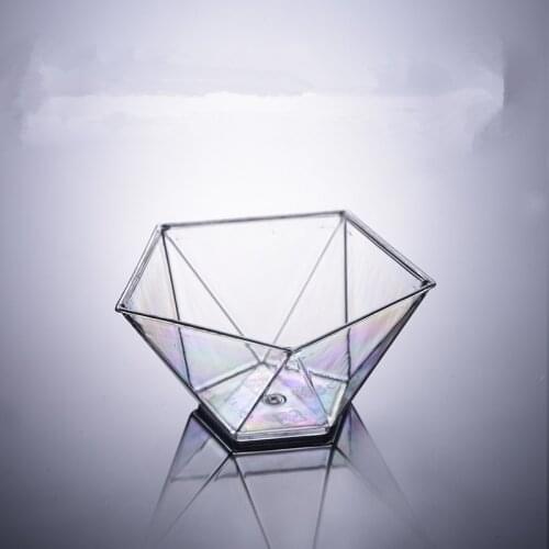 50pcs Creative disposable pudding ice cream jelly yogurt dessert cake plastic cup party birthday favor creative transparent cup