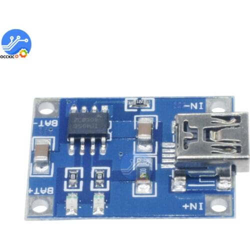 Automatic Protection! 5Pcs/Lot TP4056 Mini USB 5V 1A 18650 Lithium Battery Charger Board Module With Led Indicator