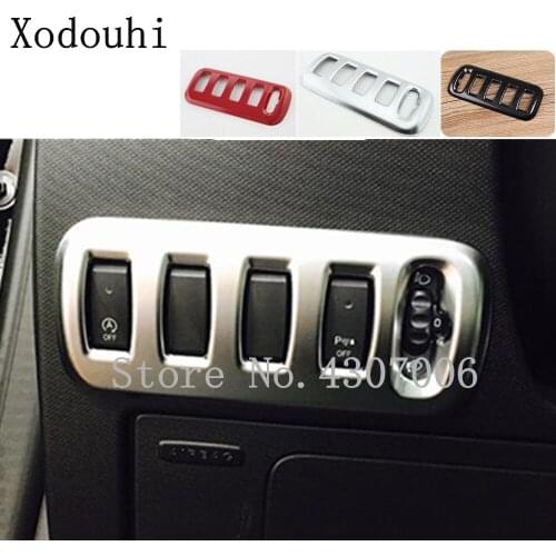 Car Stick ABS Matte/carbon Fibre Front Head Light Button Switch Trim Frame Lamp For Benz Smart Fortwo 2015 2016 2017 2018 2019