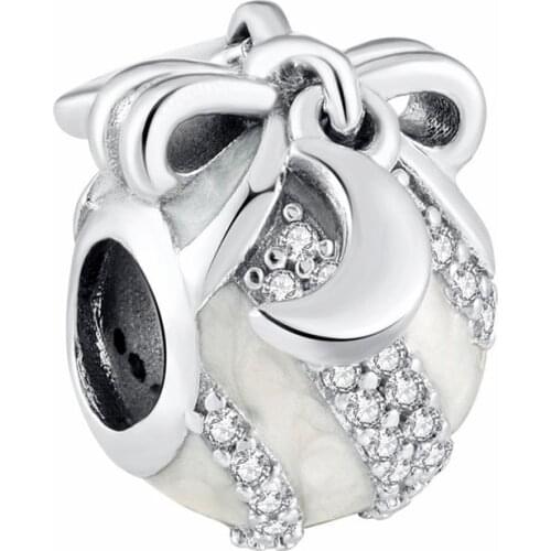 925 Sterling Silver CZ European Charms Bead Fit Original Original Bracelet DIY Pendant Charm Beads Girl Women Jewelry Making