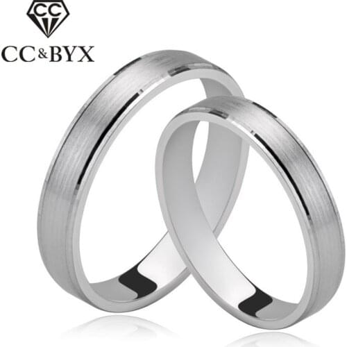 CC Lovers Couple Rings For Women Classic Simple Design Pair Ringen Bridal Wedding Jewelry Engagement Accessories Anillos CCD003
