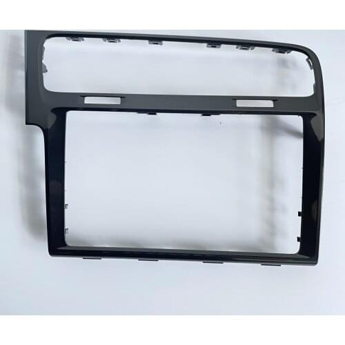 Car Radio Decoration Frame 8 Inch Stereo Panel For Volkswagen VW Golf 7 7.5 MK7 MK7.5 MQB MIB 3 Piano Black/Gray Color