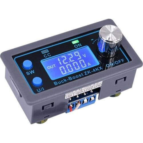 FFYY-ZK-4KX CNC DC DC Buck Boost Converter CC CV 0.5-30V 4A Power Module Adjustable Regulated Power Supply for Solar Battery Cha