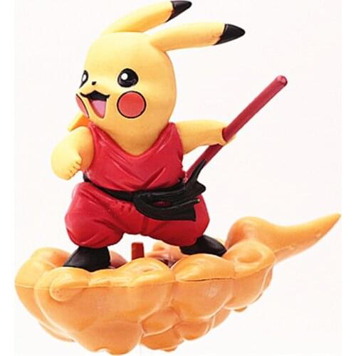 Pokemon toys, Pikachu Cos Seven Dragon Ball Goku, Hand-Made, Model Cake Decoration