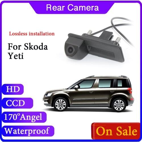 Reverse Parking Night Vision Image For Skoda Yeti 2009~2017 Dedicated Handle Camera