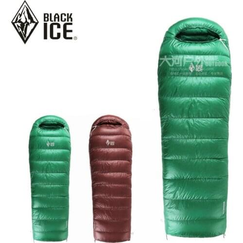 Blackice E Envelope Splicing Sleeping Bag Ultralight Warm Cocooned Goose Down Winter Single Sleep Bag for Backpacking Camping