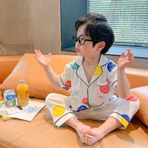 2020 summer Kid baby Clothes Sets 2 Pcs Home Sleep Clothes + pants for Children Casual Baby Clothes