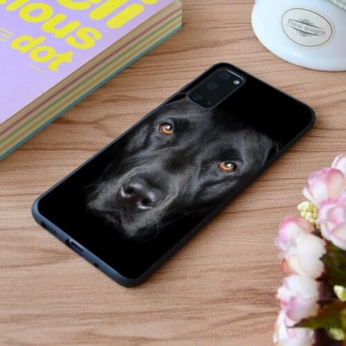 For Samsung Year Of The Dog Black Dog Print Soft Silicone Matt Case TPU Cover Galaxy S Note M and Galaxy A