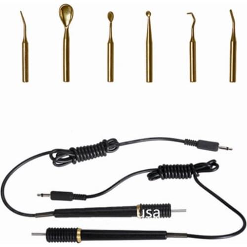 6pcs Dental Electric Waxer Tips Set + 2pcs Replacement Wax Carving Knife Pen Pencil