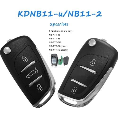 2pcs/lot KEYDIY Original KD900/KD-X2 Key Programmer KD NB11/NB11-2 Universal Multi-functional DS Style Remote Car Key