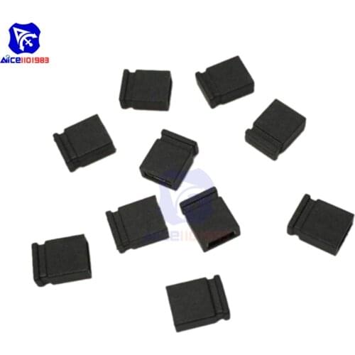 Diymore 100PCS/Lot 2.54mm Jumper Cap Mini Trip Switch Circuit Board Breaker Cap Header Connector Housing Kit Closed Type