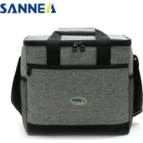 SANNE 2020 New Style 16L Large Capacity Thickened Cooler Bag Reusable Ice Bag Insulated Thermal Waterproof Picnic Cooler Bag