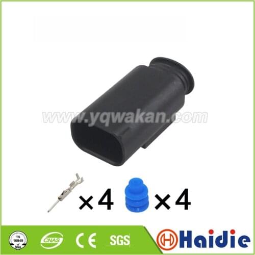 Free shipping 2sets 4pin auto male of 968399-1 1-967640-1 electric sensor plug plastic waterproof wiring cable connector