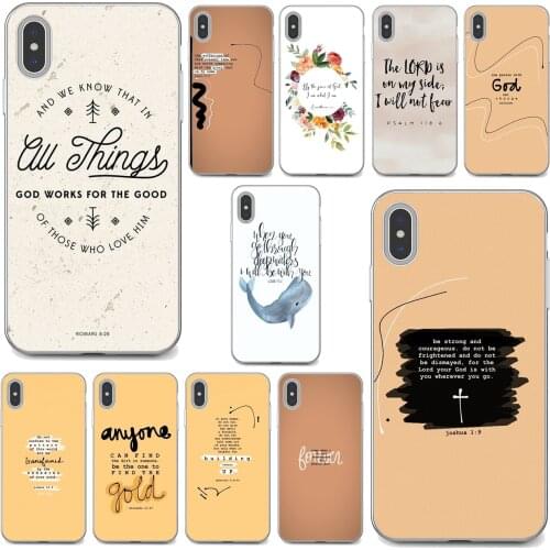 Bible-Jesus-god-Quotes For Xiaomi poco X3 nfc F2 Pro M3 Mi 5X 6X Max Mix 1 2 2S 3 Mi5 Mi6 Mi3 Mi4 Silicone Phone Shell Cover