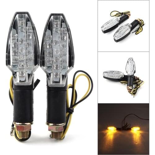 Universal Street Motorcycle Bike LED Turn Signals Indicators Lights Daytime Running Lamps DC 12V