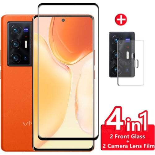 4-in-1 For Vivo X70 Pro Plus Glass For Vivo X70 Pro Plus Tempered Glass Full HD Screen Protetor For Vivo X70 Pro Plus Lens Glass