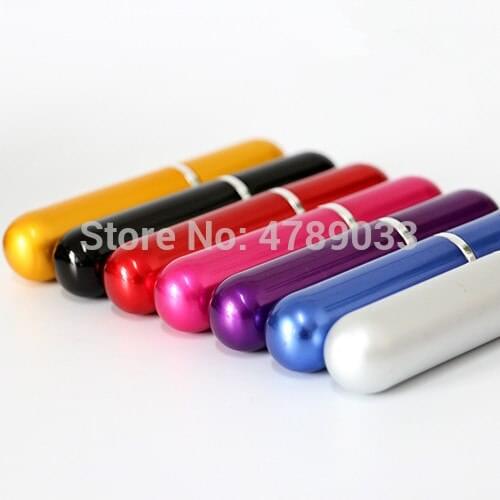 10/30/50pcs 5ml Fillable Portable Mini Perfume Bottle Traveler Aluminum Spray Atomizer Empty Pots