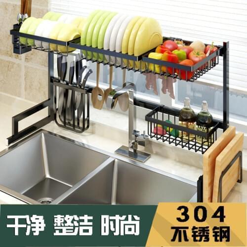 304 Stainless Steel Dishes Dish Chopsticks Knife Cutting Board Cutting Board Supplies Kitchen Shelves Storage Shelf