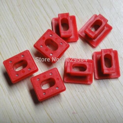 500PCS Dashboard Trim Strip Grommet (Red) Clips 19mm x 17mm Set For Bmw 3 Series E46 E83 E65 E66