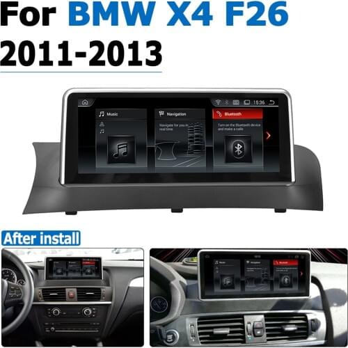 Android 8.0 up Car GPS DVD Multimedia Player For BMW X4 F26 2011~2013 CIC Original Style Touch Screen Google System
