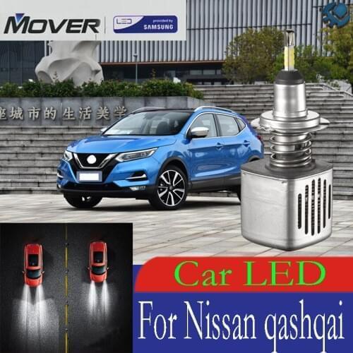 Car Headlight Bulbs LED Provided By SAMSUNG For Nissan Qashqai LED Car 6500K White Light Auto Headlight 2X