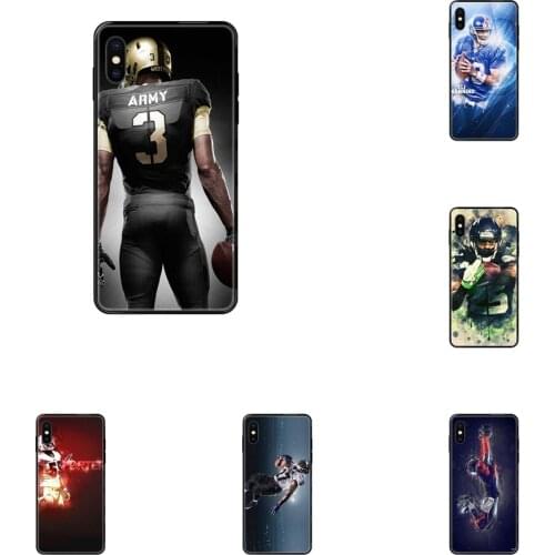 For Xiaomi Mi Note A1 A2 A3 5 5s 6 8 9 10 SE Lite Pro Ultra Black Soft TPU Coque Case Capa Cheap Mens American Football