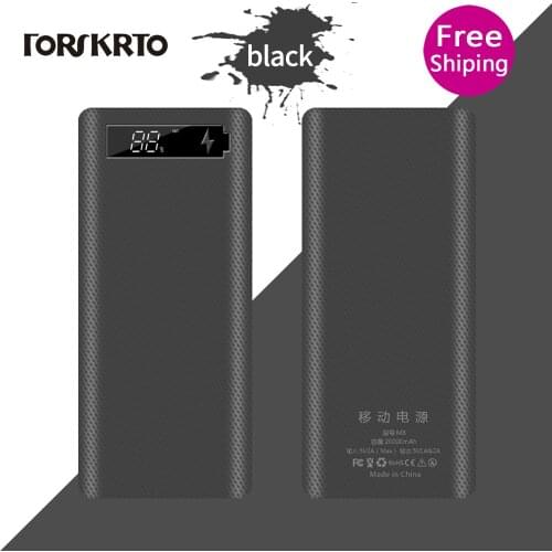 Forskrto Hot sale 5V Dual USB 8*18650 Power Bank Battery Box Mobile Phone Charger DIY Shell Case For iphone6 Plus S6 xiaomi
