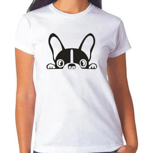 Fashion Boston Terrier Dog Print Women Tshirt Casual Tee Shirt Femme Tshirt Short Sleeve Hipster Shirt Women Tops Camiseta Mujer