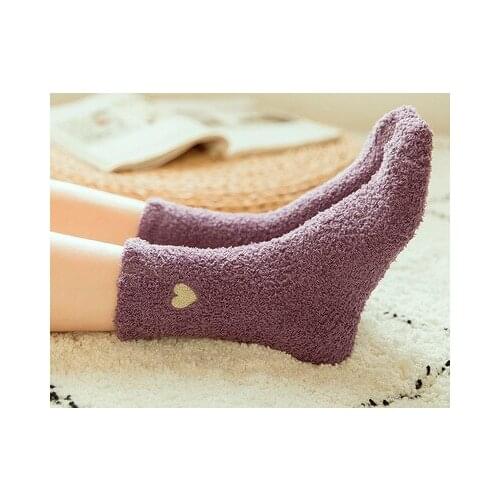 Women Floor Socks Thick Autumn Home Slipper Floor Socks Soft Middle Tube Sleep Footwear Mujer Calcetines De Casa