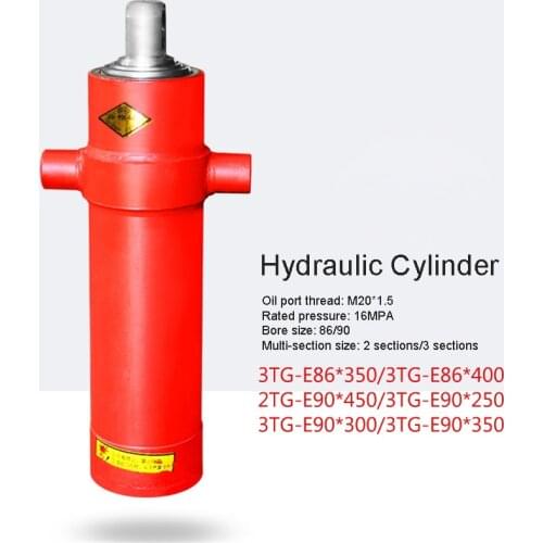 One-way Multi-section Hydraulic Cylinder Agricultural Vehicles Lifting Top Accessories Hydraulic Tools Chrome-plated Piston Rod