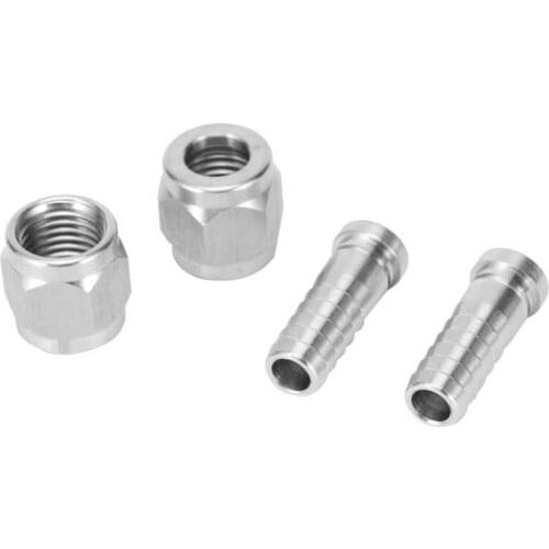 Beer brewing 2 Set 8mm Stainless Steel 1/4in 5/16in Nut Barb Connector for Ball Lock Pin Lock Home Brew Fitting home brew