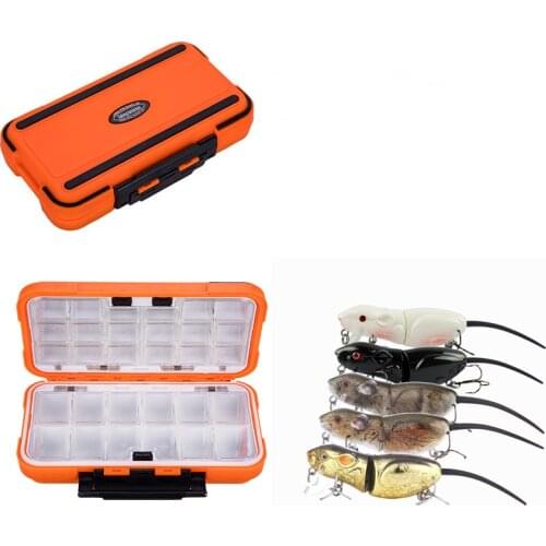 Fishing Lures Baits Tackle Box and Lure Kit Piece Rat Fishing Lure Kit Bass Freshwater Saltwater Soft Mice Artificial Lures Bait