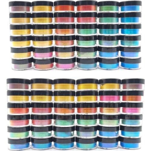 Mica Powder-6 Color Pigment Supply Pearls for Makeup/lip Gloss Coloring/soap Making/epoxy Dye/colorant Diy Craft 264E