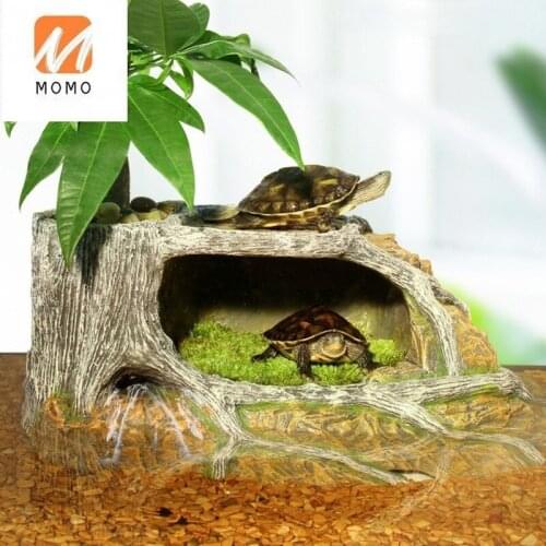Turtle Drying Platform Climbing Platform Supplies Refuge Pocket Climbing Pet Landscape Climbing Ladder Floating Island Caveolae