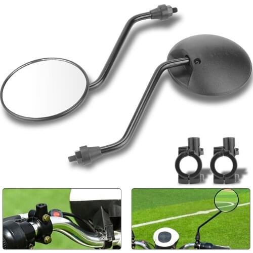 2 pcs 8 mm 10 mm Universal Motorcycle Round Side Back View Mirror Scooter rearview mirror for Kawasaki for Yamaha for Suzuki
