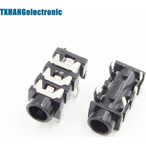 10Pcs 3.5mm 5Pin Stereo Headphone Audio Jack Earphone Socket diy electronics