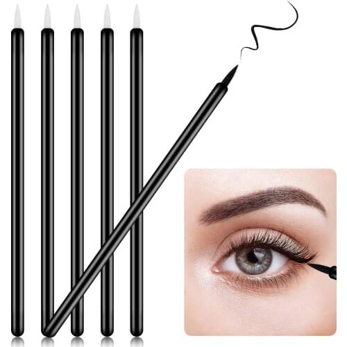 100pcs Disposable Makeup Lipbrush Lipstick Gloss Eyeliner Wands Applicator Make Up Cosmetics Brush Tools