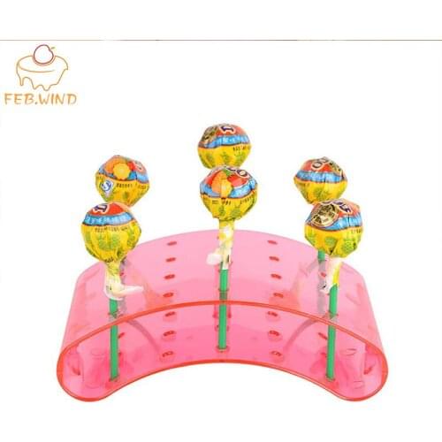 20 Holes Acrylic Lollipop Stand/Holder/Base Lollipop Display Stand Cake Pop Drying Stands for Candy Buffet 362