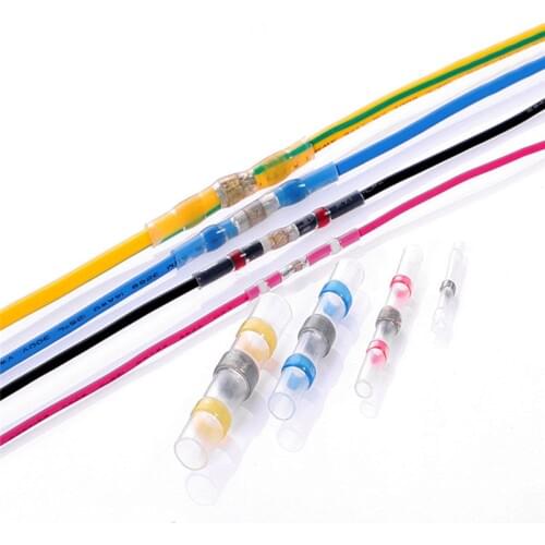 75 PCS Soldering Butt Heat Shrink terminals Waterproof Splice Wire Connectors Solder Seal Crimping Terminals 26-10 AWG