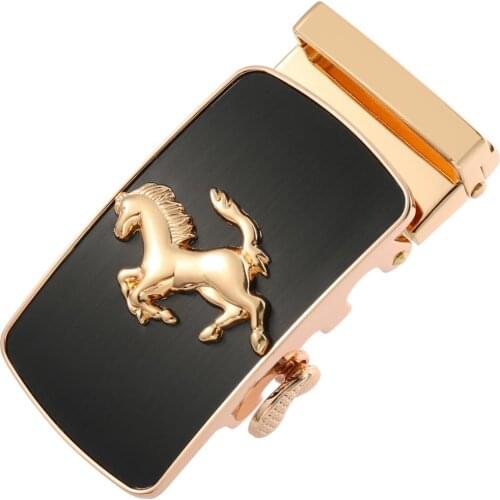 2020 Automatic belt buckle for men High quality alloy material gold silver horse Adaptation width 3.5CM Designers fashion brand