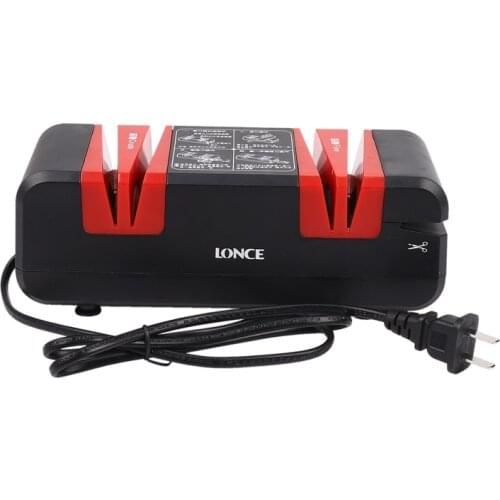 220V Automatic Quick Knife Sharpener Household Electric Knife Cutter Sharpener Stone Magic Knife Sharpener-US Plug