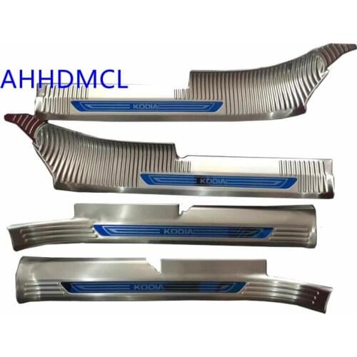 Car Welcome Pedal Threshold Strip Door Sill Strip For Skoda Kodiaq 2016 2017 2018 2019 2020