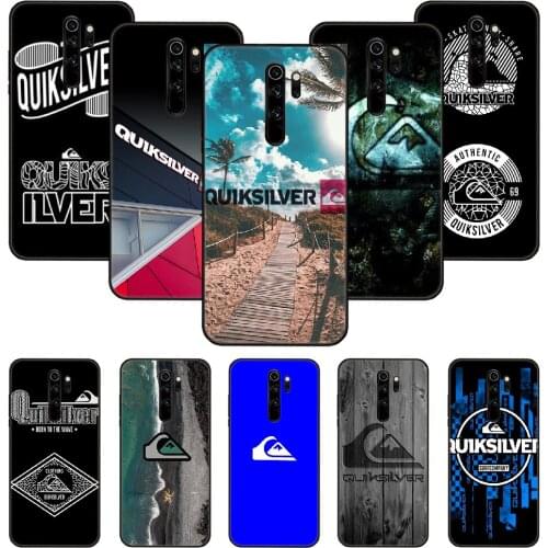 Phone Case For Xiaomi Redmi Note 8 8T 7 7A 9 9S 8A 4 5 Pro Black Cover Etui Soft Prime Trend Shell Fashion Surf Quiksilver