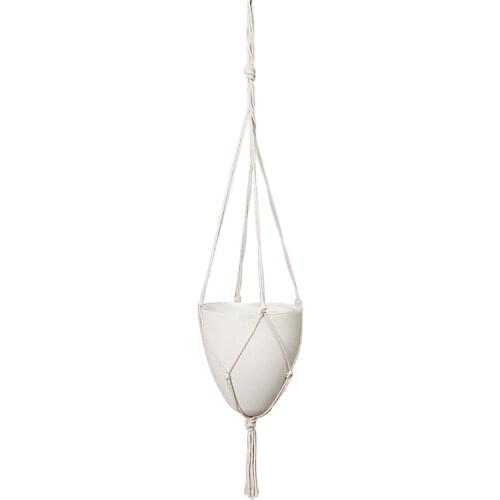 Flowerpot Hanging Rope White Home Wall Decoration Garden Tool Fashion Shell Shape Suitable For All Kinds Of Occasions Plant Pots