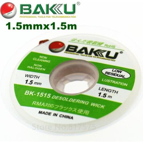 1.5/2.0/3.0mmx1500mm Desoldering Wick. BAKU BK-1515/BK-2015/BK-3015