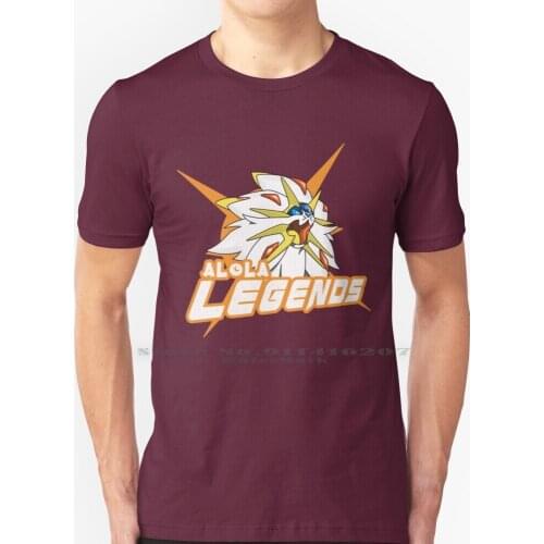 Alola Legends Pokémon Sun T Shirt 100% Pure Cotton Sun Alola Solgaleo Team Legend Legendary Sun Pokémon Sun Pokémon Sun And