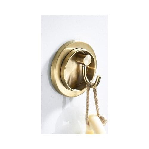 Robe Hooks Wall Mounted Coat Hook cloth Hanger Metal Brushed Gold Towel Holder Door Clothes Hook Bathroom Accessories DG8500K