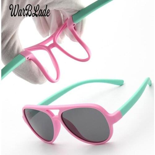 WarBLad Fashion Kids Polarized Sunglasses UV400 For Boy Girl Childre Baby Flexible Eyewear Security Frame Goggles Sun Glasses